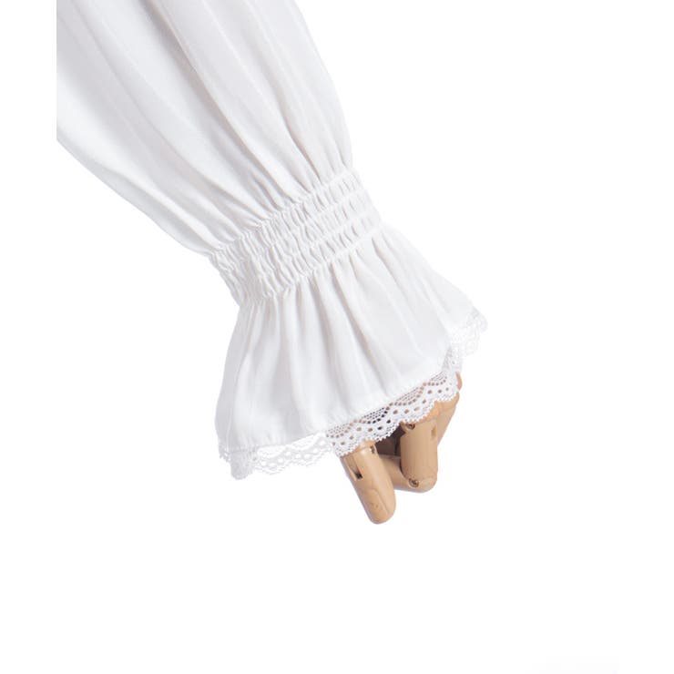 シャーリングボウタイブラウス | axes femme | 詳細画像28 