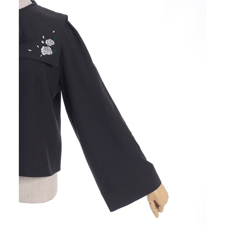 薔薇刺繍付け襟セットブラウス | axes femme | 詳細画像15 