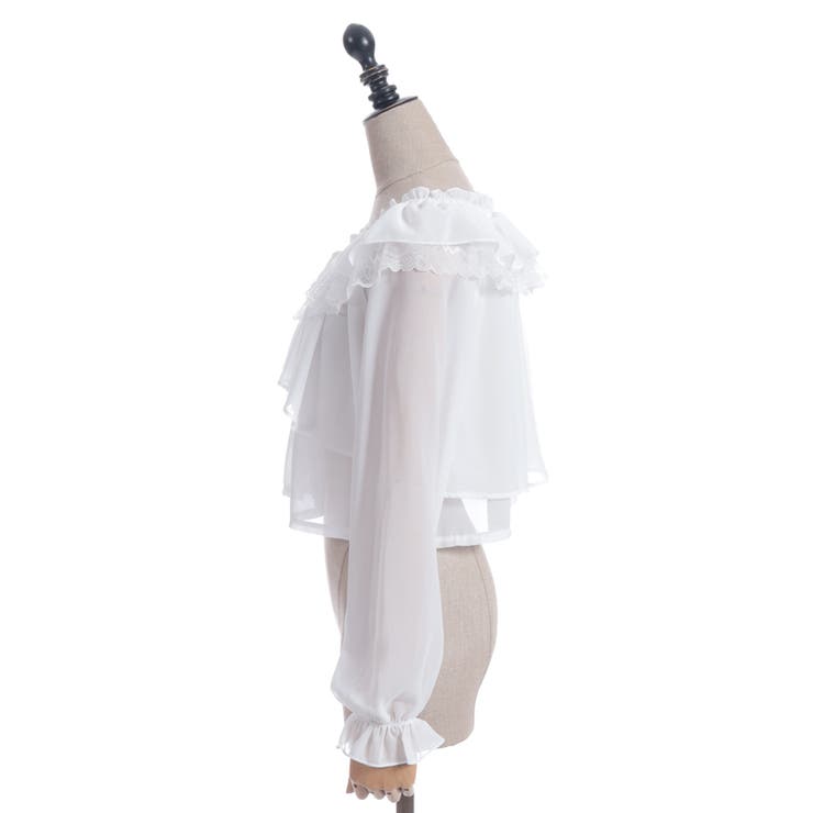 オフショルシフォンブラウス | axes femme | 詳細画像15 