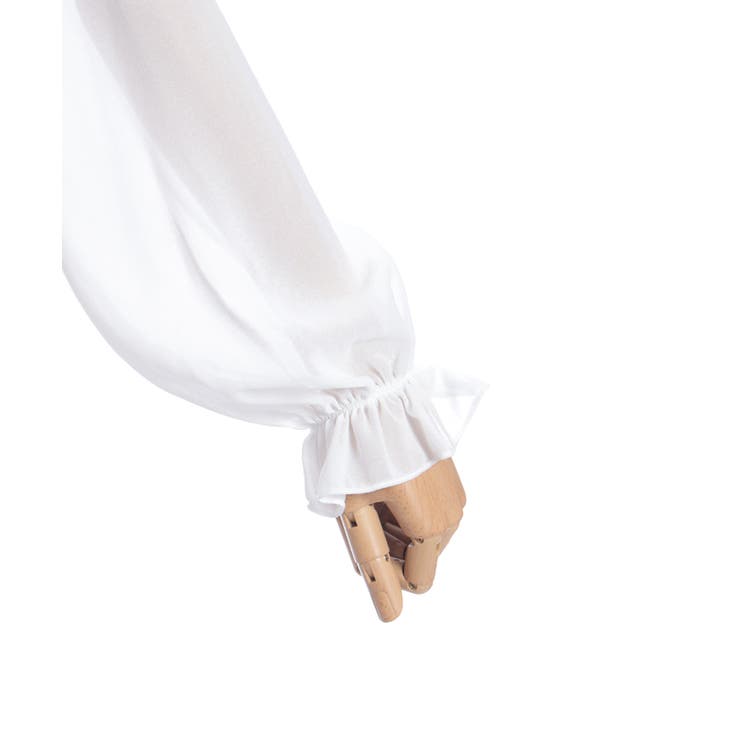 オフショルシフォンブラウス | axes femme | 詳細画像21 