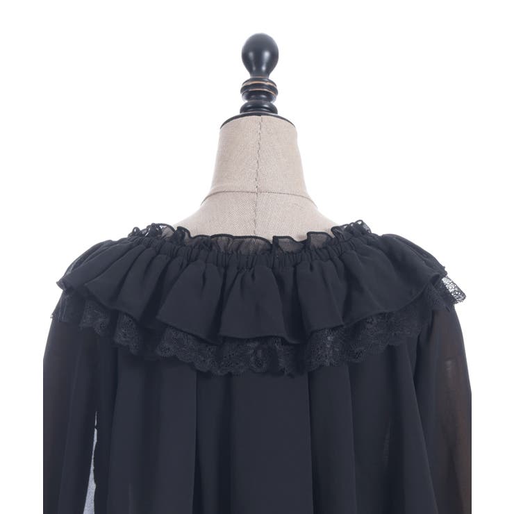 オフショルシフォンブラウス | axes femme | 詳細画像28 