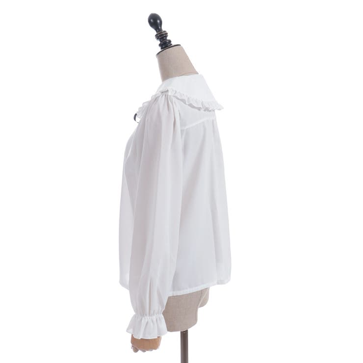 ハートチュールビッグ襟ブラウス | axes femme | 詳細画像12 