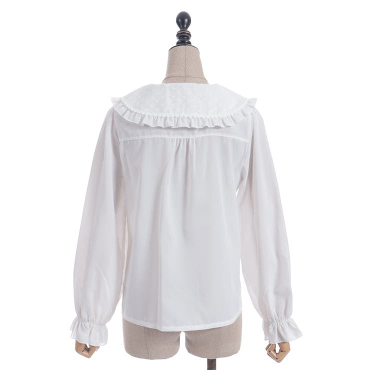 ハートチュールビッグ襟ブラウス | axes femme | 詳細画像13 