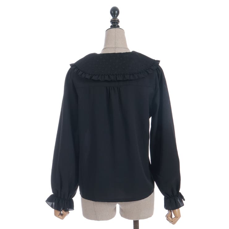 ハートチュールビッグ襟ブラウス | axes femme | 詳細画像17 