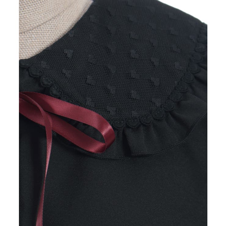 ハートチュールビッグ襟ブラウス | axes femme | 詳細画像20 