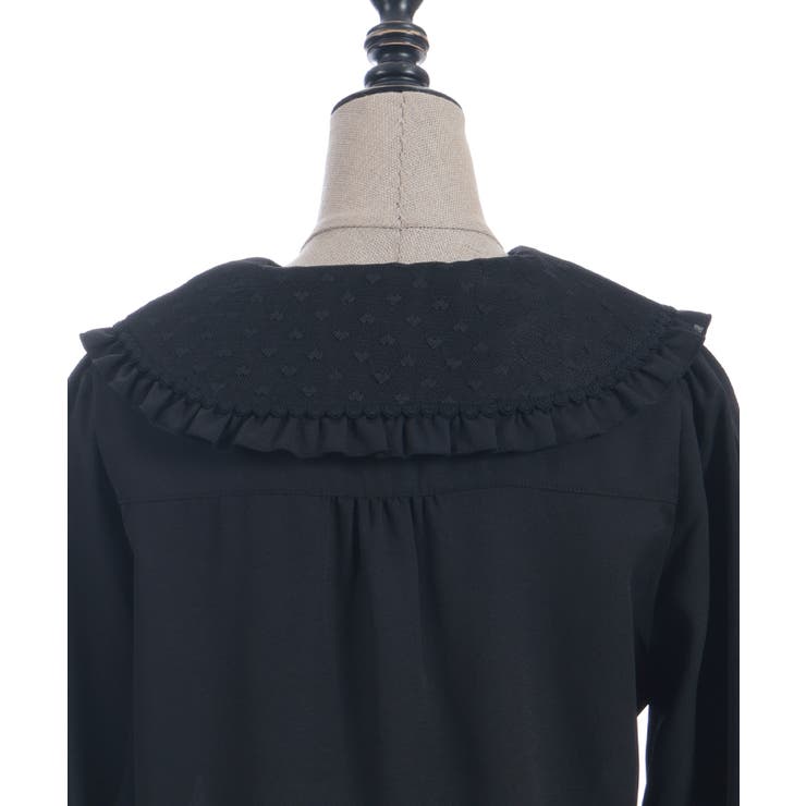 ハートチュールビッグ襟ブラウス | axes femme | 詳細画像21 