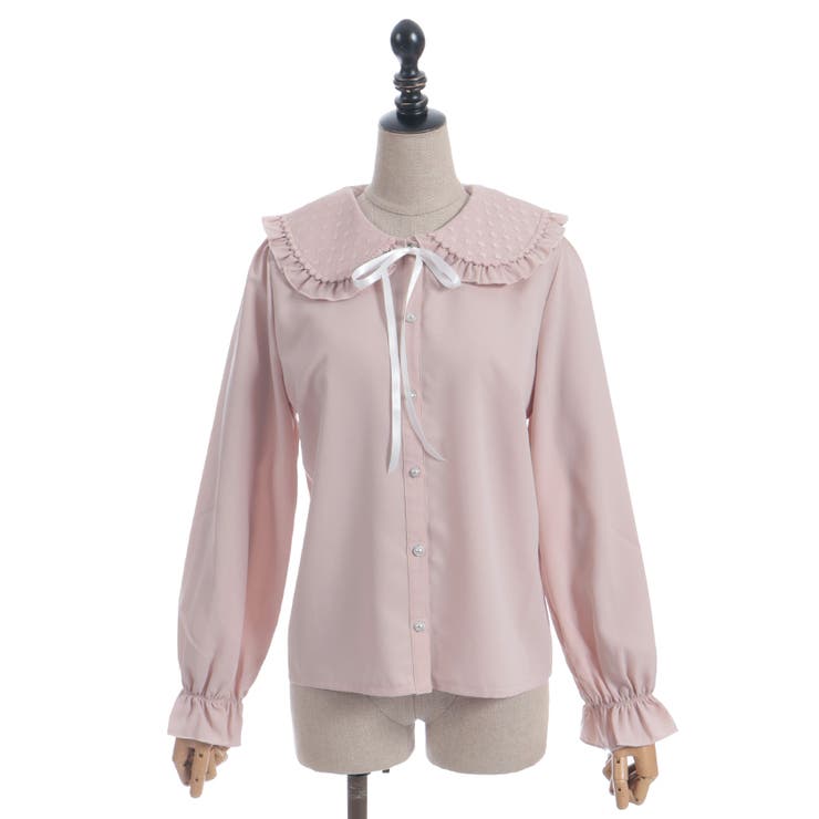 ハートチュールビッグ襟ブラウス | axes femme | 詳細画像23 