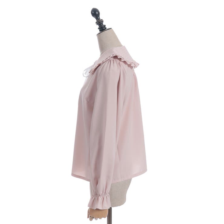 ハートチュールビッグ襟ブラウス | axes femme | 詳細画像24 