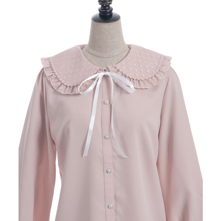 ハートチュールビッグ襟ブラウス | axes femme | 詳細画像26 