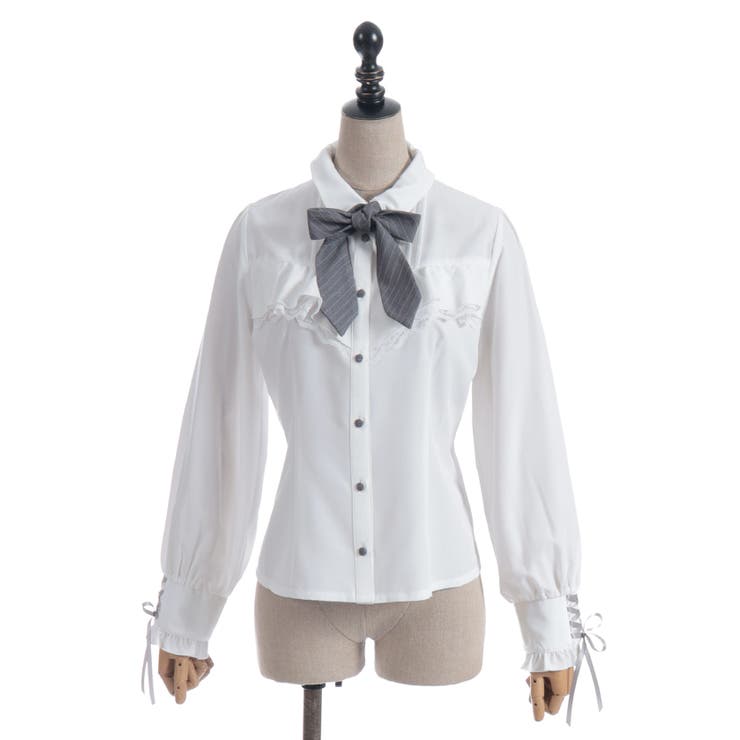 2WAYストライプタイ付ブラウス | axes femme | 詳細画像10