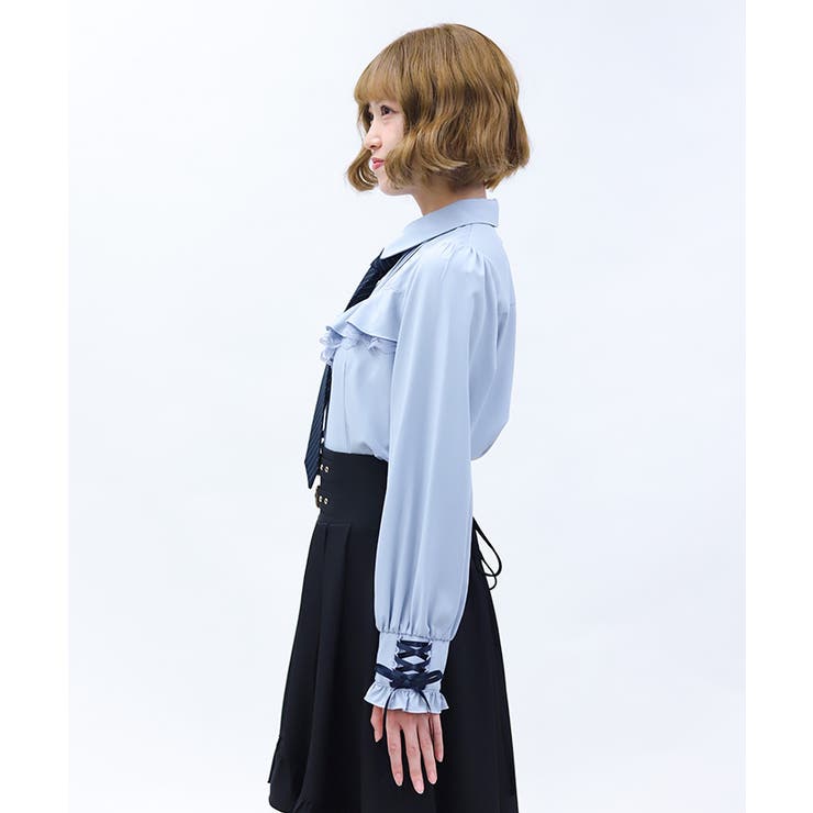 2WAYストライプタイ付ブラウス | axes femme | 詳細画像2