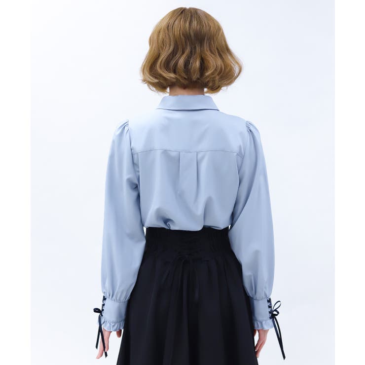 2WAYストライプタイ付ブラウス | axes femme | 詳細画像3