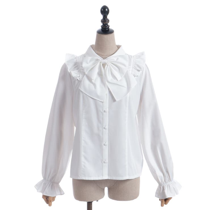 ビッグリボン付き丸襟ブラウス | axes femme | 詳細画像19 