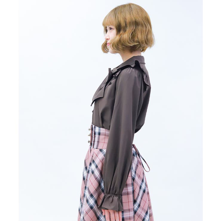 ビッグリボン付き丸襟ブラウス | axes femme | 詳細画像2 