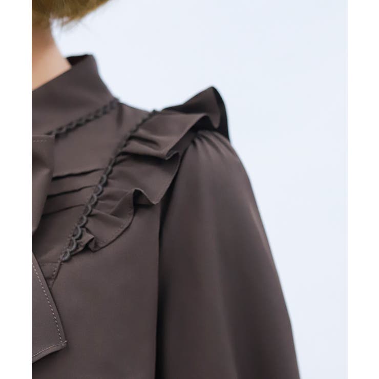 ビッグリボン付き丸襟ブラウス | axes femme | 詳細画像5 