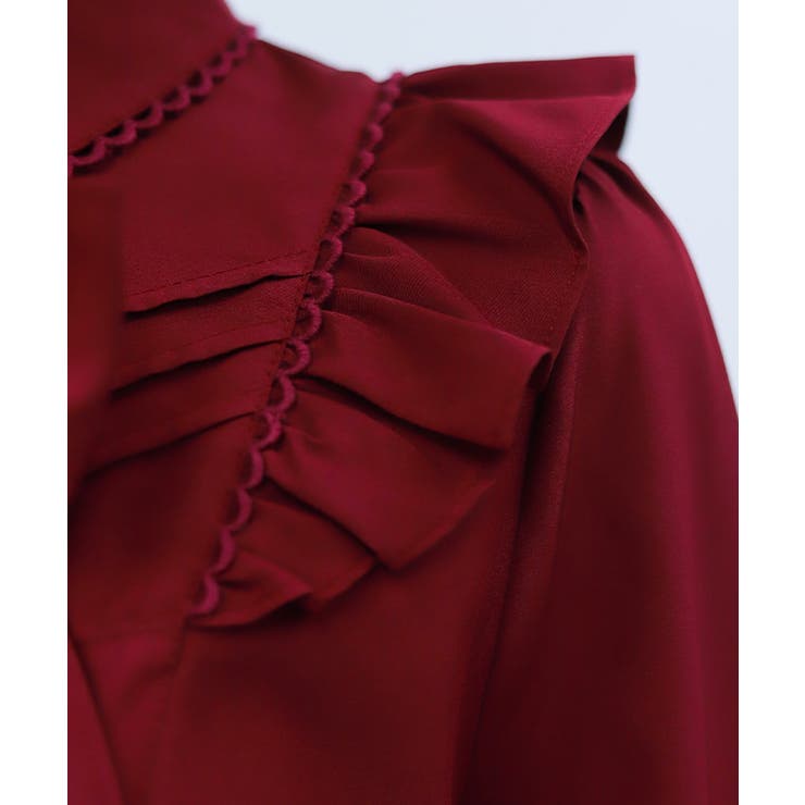ビッグリボン付き丸襟ブラウス | axes femme | 詳細画像9 