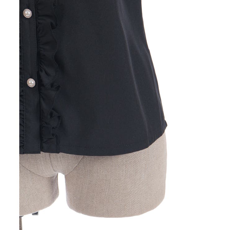 金具使い襟ブラウス | axes femme | 詳細画像15 