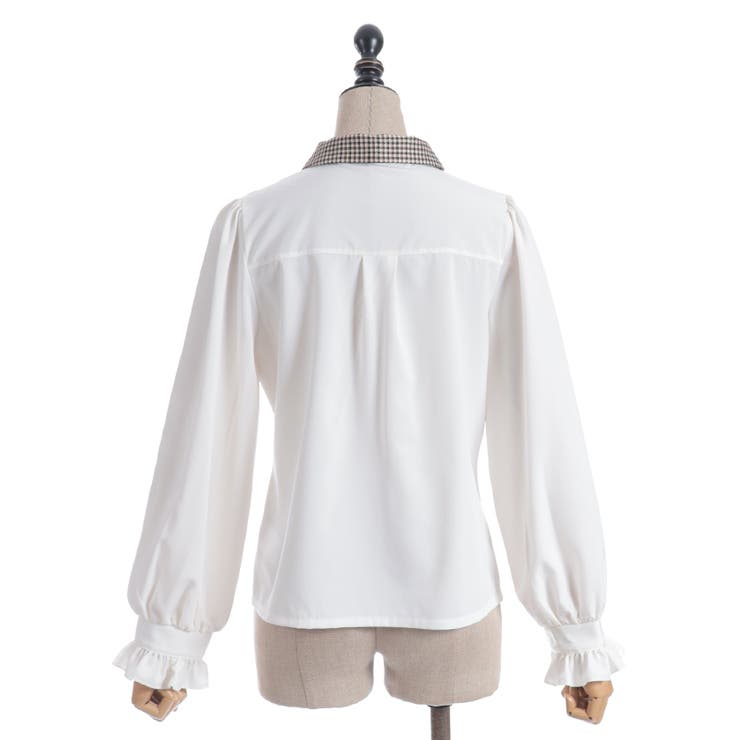 金具使い襟ブラウス | axes femme | 詳細画像26 