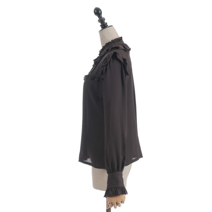 スタンドカラーフリルブラウス | axes femme | 詳細画像19 