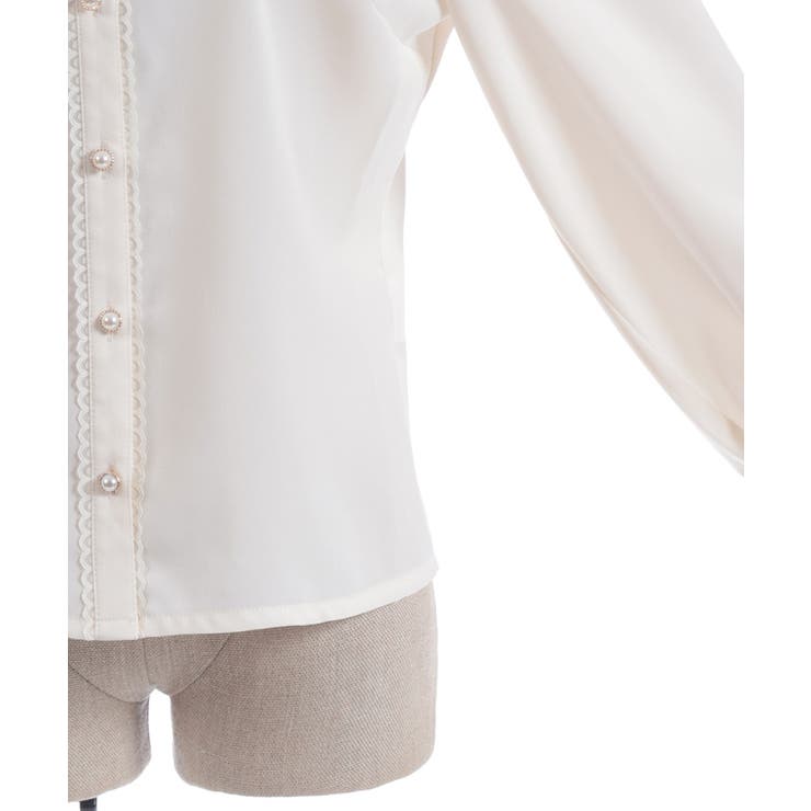 スタンドカラーフリルブラウス | axes femme | 詳細画像29 