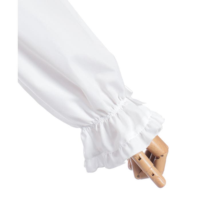 シャーリングフリル丸襟ブラウス | axes femme | 詳細画像19 