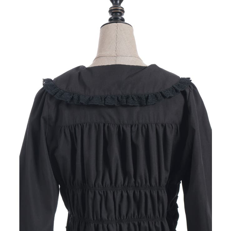 シャーリングフリル丸襟ブラウス | axes femme | 詳細画像9 