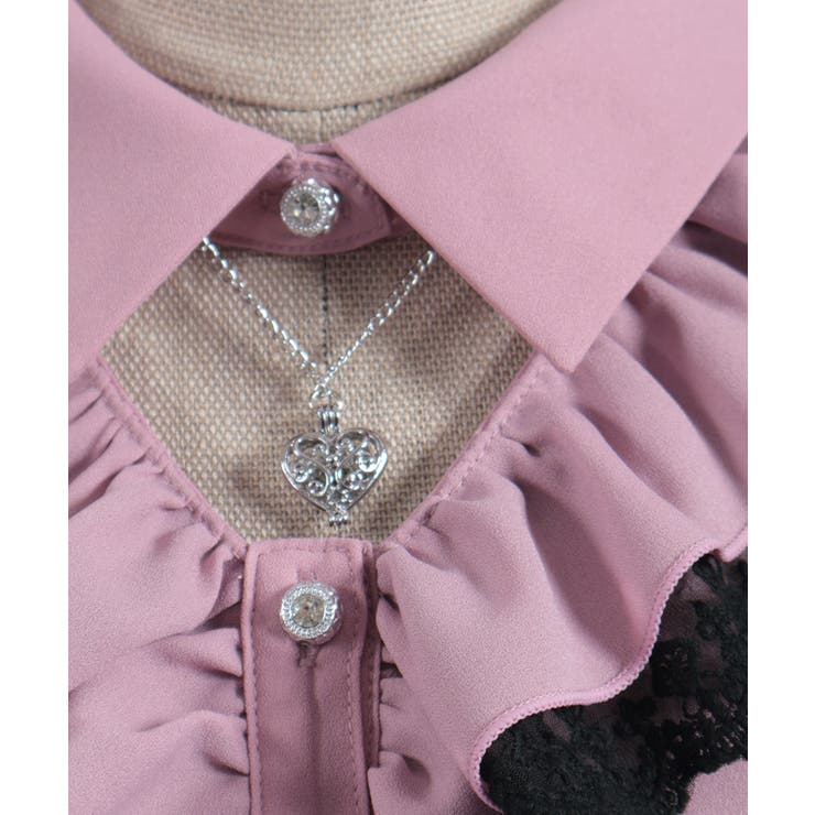 ハートチャームフリルブラウス | axes femme | 詳細画像18 