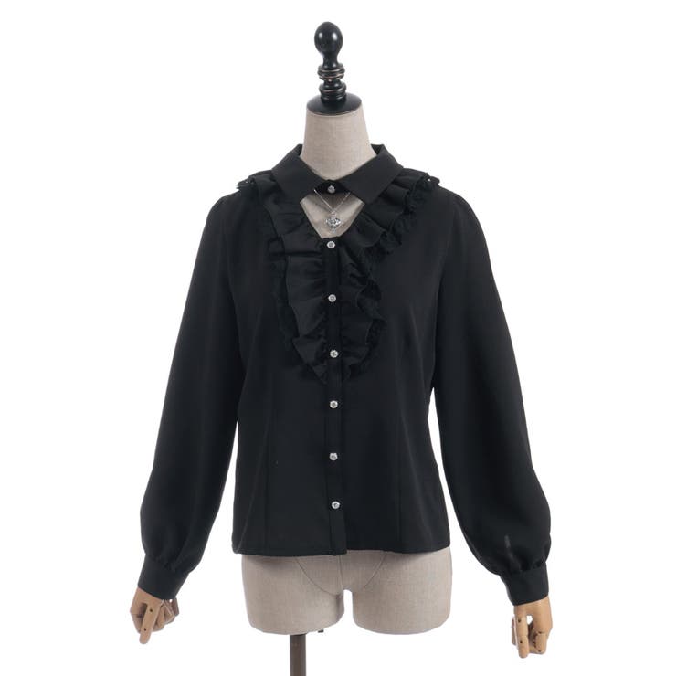 ハートチャームフリルブラウス | axes femme | 詳細画像7 