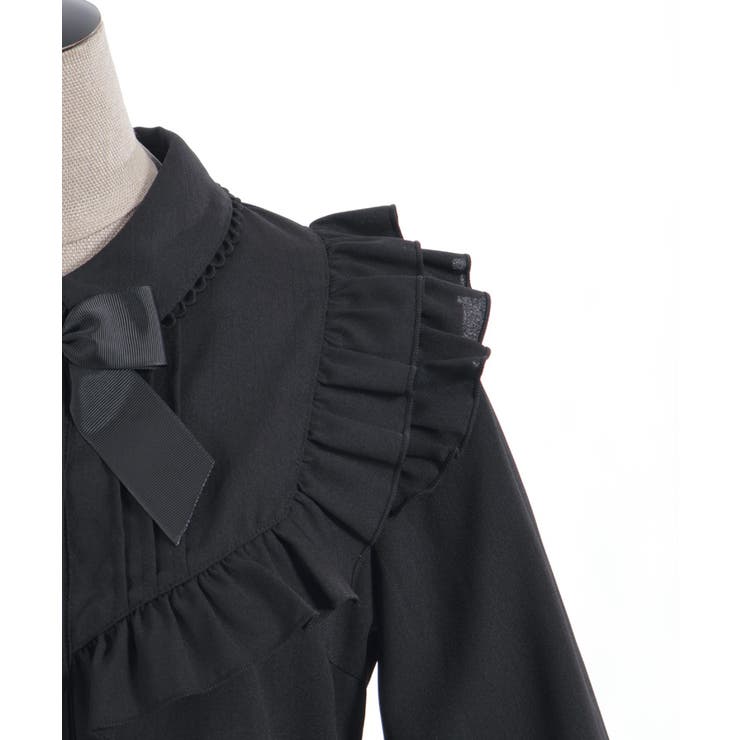 ブローチ付きヨークフリルブラウス | axes femme | 詳細画像10 