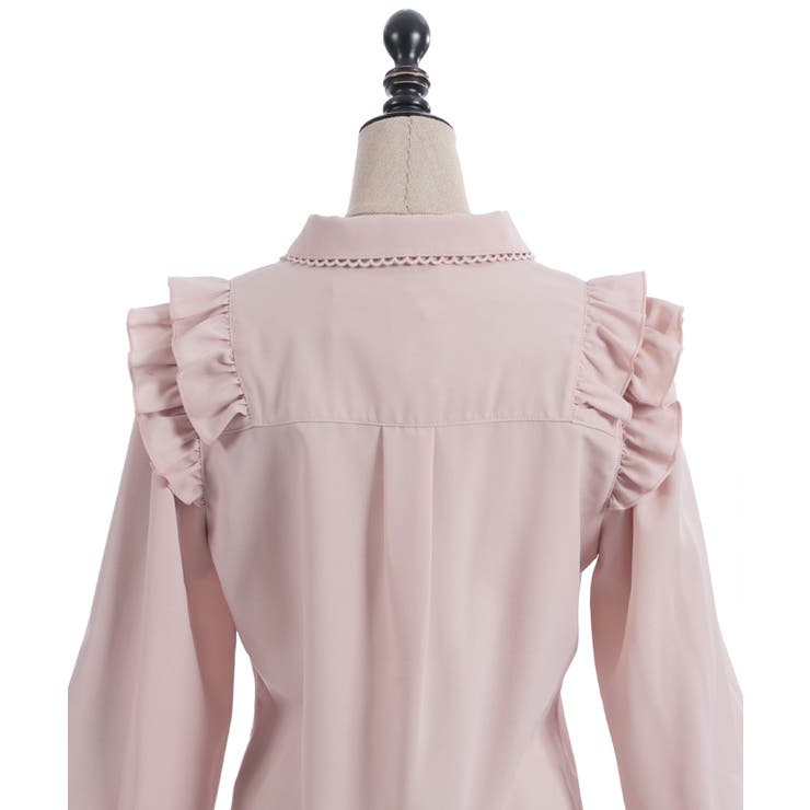 ブローチ付きヨークフリルブラウス | axes femme | 詳細画像19 