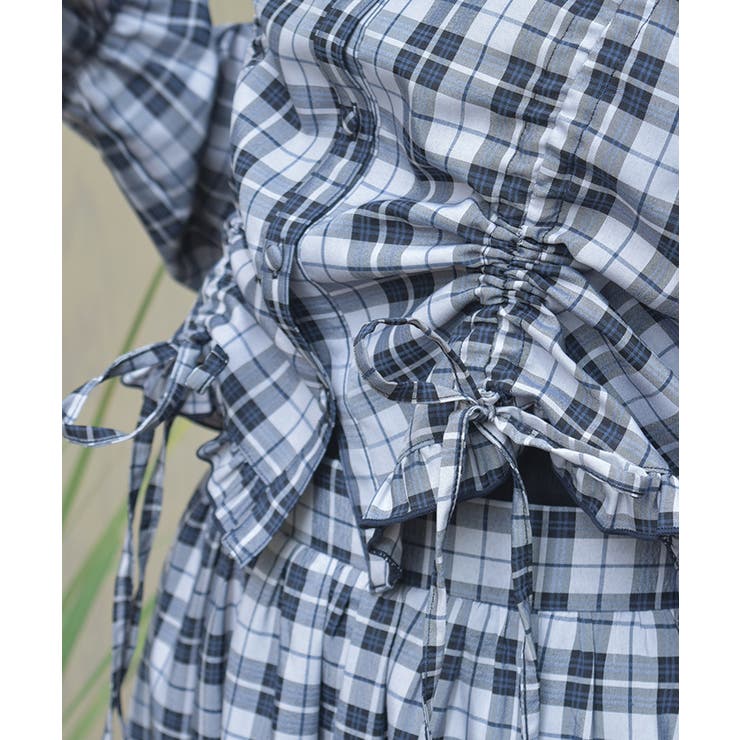 ショート丈ドロストブラウス[品番：IGAW0006257]｜axes femme