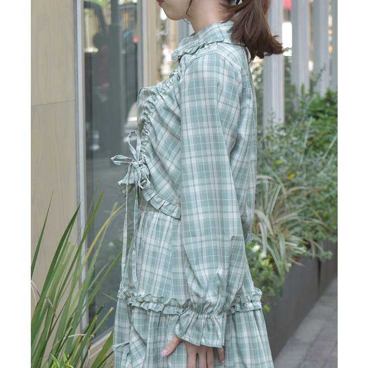 ショート丈ドロストブラウス[品番：IGAW0006257]｜axes femme