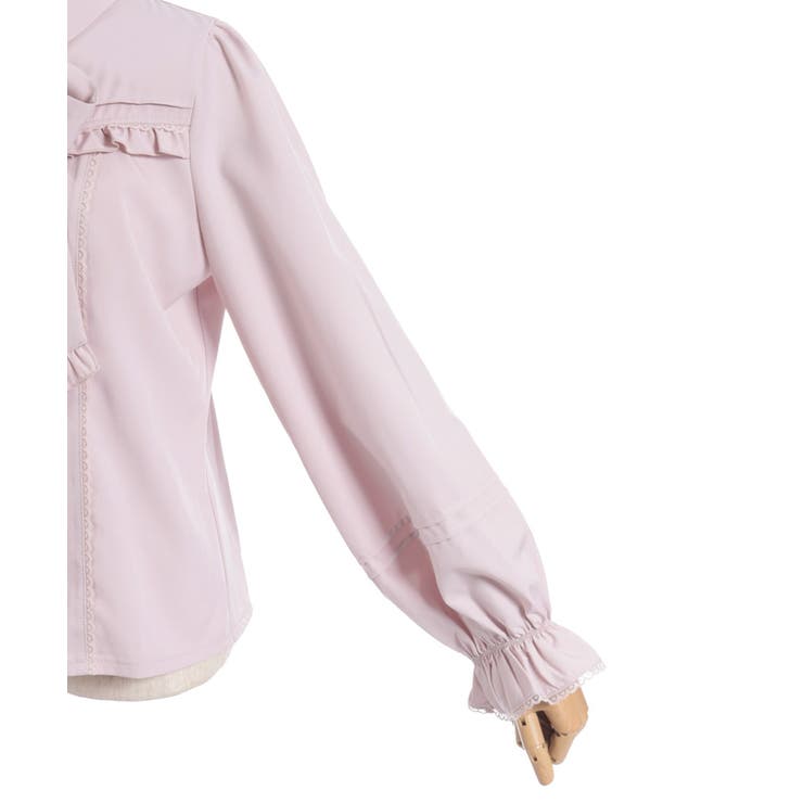 ボウタイリボン付きフリルブラウス | axes femme | 詳細画像22 