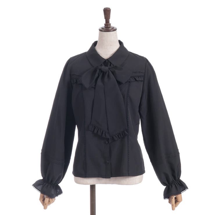 ボウタイリボン付きフリルブラウス | axes femme | 詳細画像6 