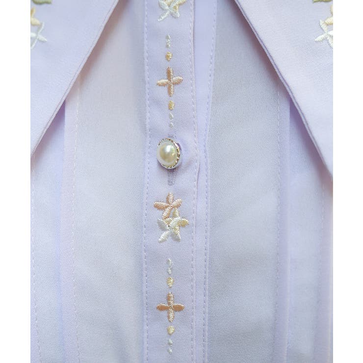 金木犀刺繍襟ブラウス | axes femme | 詳細画像11 