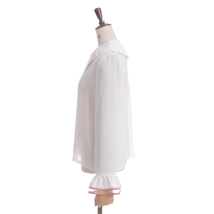 金木犀刺繍襟ブラウス | axes femme | 詳細画像22 