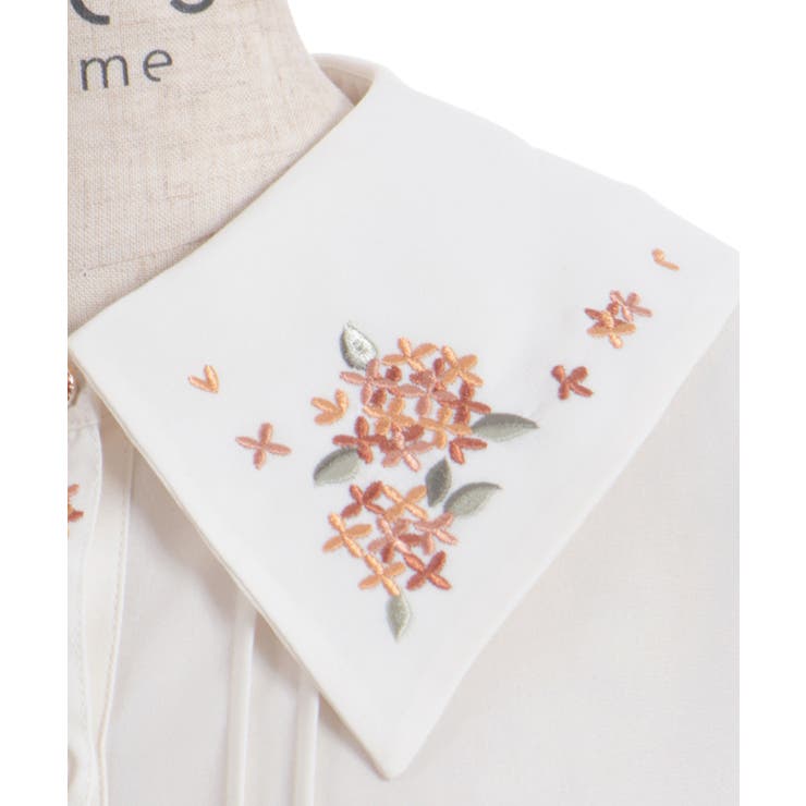 金木犀刺繍襟ブラウス | axes femme | 詳細画像26 