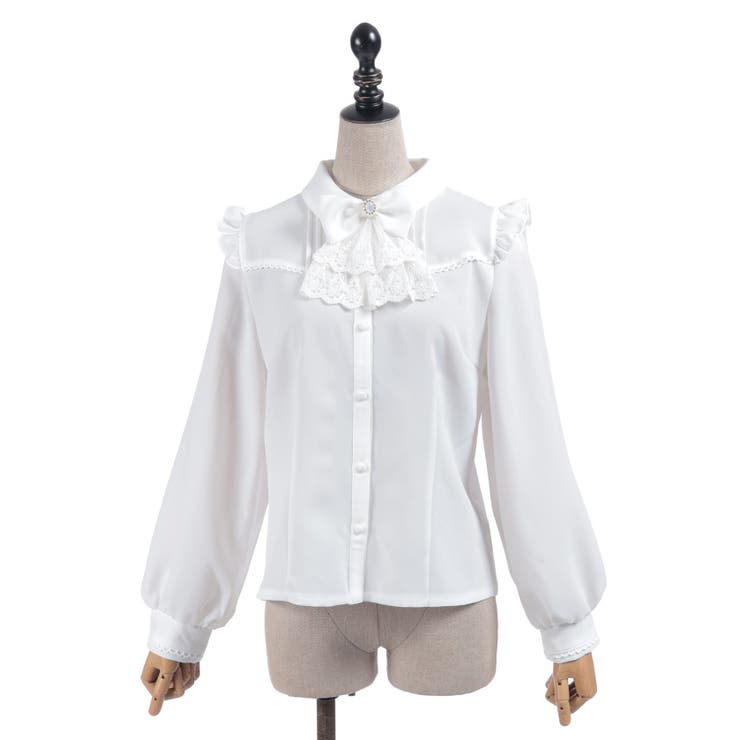 リボンジャボ付きブラウス | axes femme | 詳細画像11 