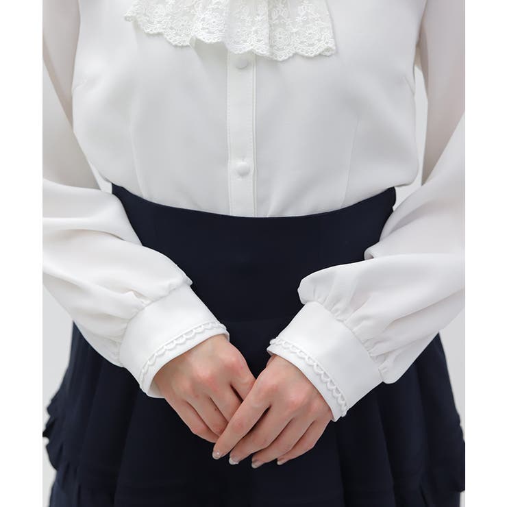 リボンジャボ付きブラウス | axes femme | 詳細画像4 