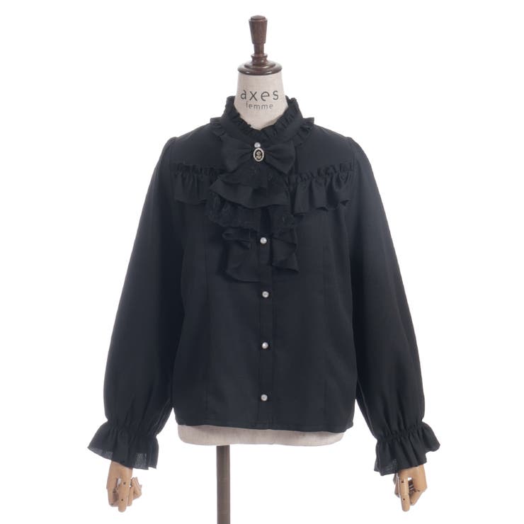 リボン×ジャボブローチ付ブラウス | axes femme | 詳細画像22 