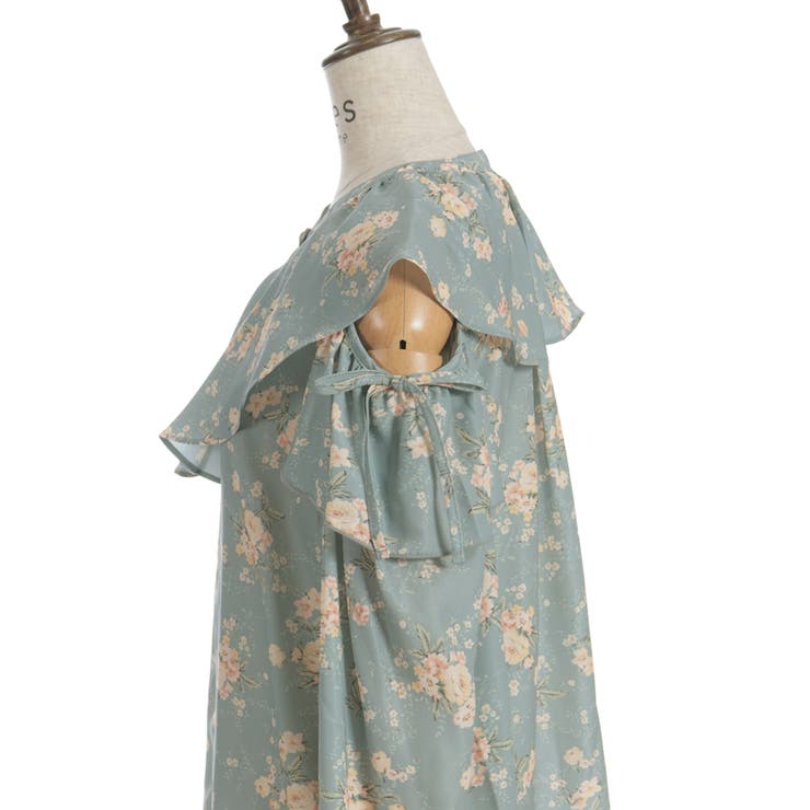 肩開きチョーカー風フリルブラウス | axes femme | 詳細画像15 