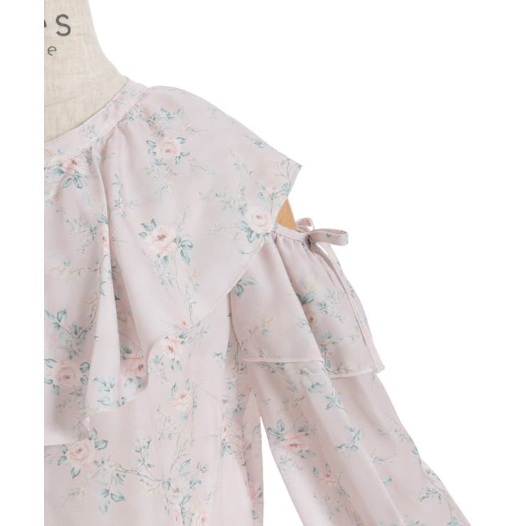 肩開きチョーカー風フリルブラウス | axes femme | 詳細画像25 