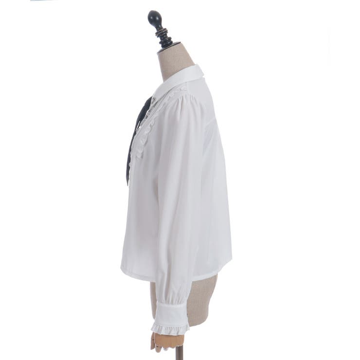 タイ付き襟金具デザインブラウス | axes femme | 詳細画像18 