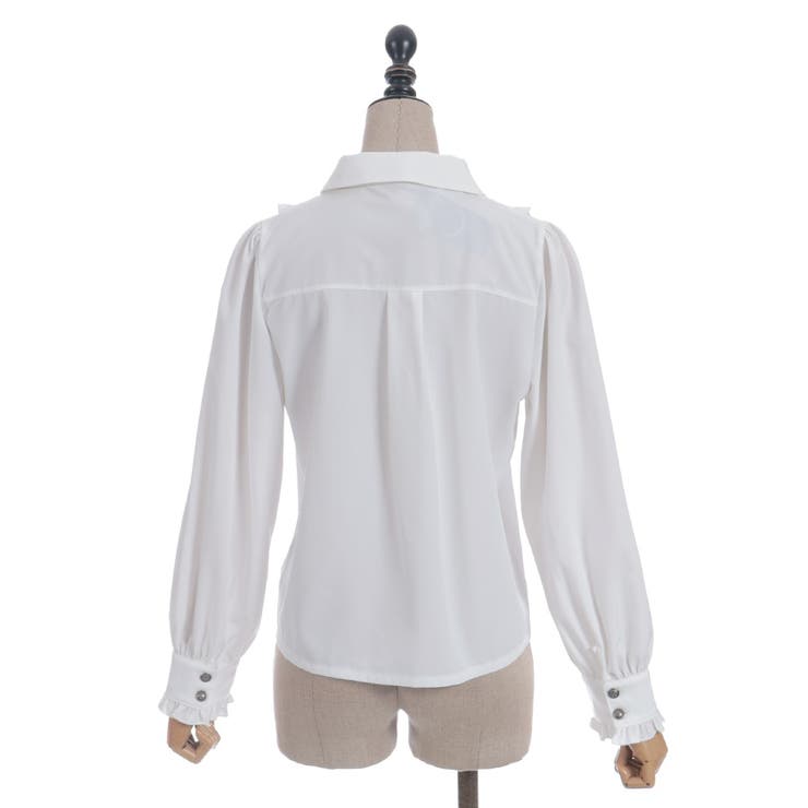 タイ付き襟金具デザインブラウス | axes femme | 詳細画像19 