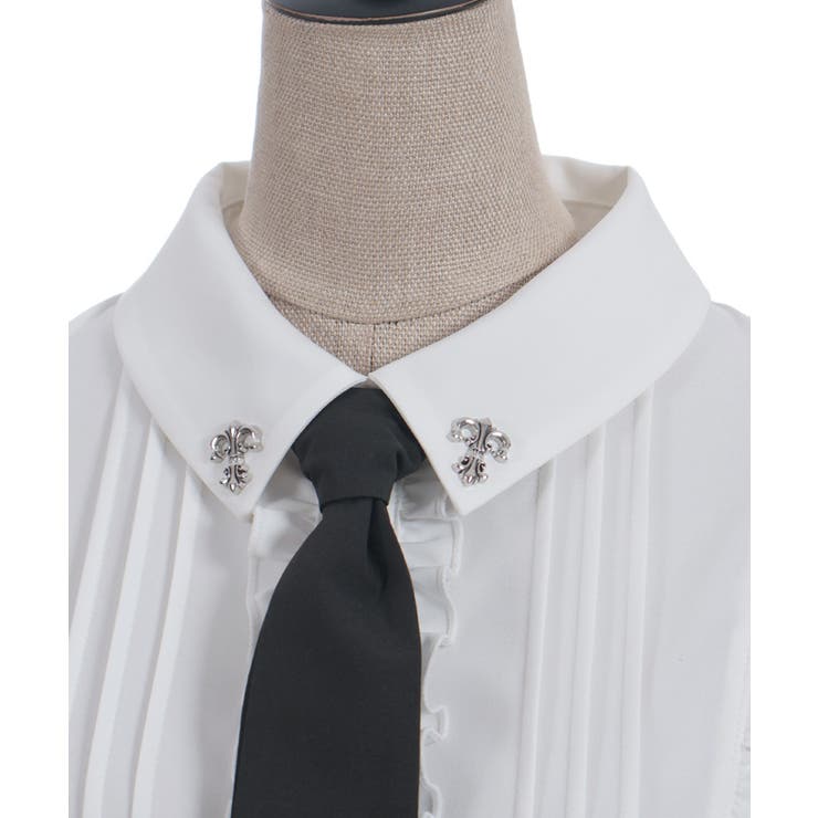 タイ付き襟金具デザインブラウス | axes femme | 詳細画像22 