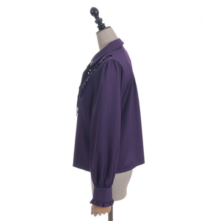 タイ付き襟金具デザインブラウス | axes femme | 詳細画像25 