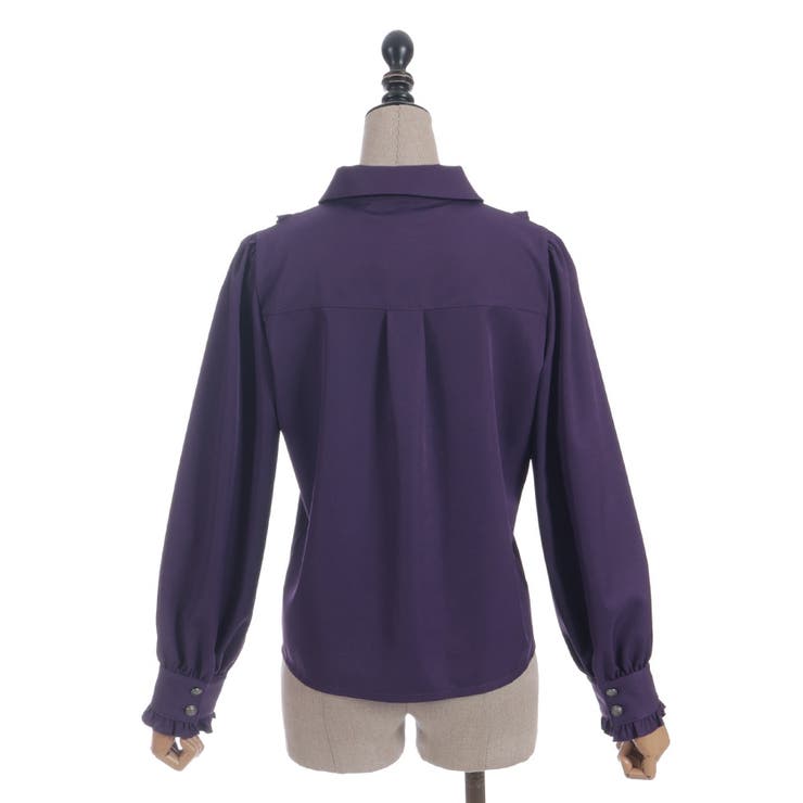 タイ付き襟金具デザインブラウス | axes femme | 詳細画像26 