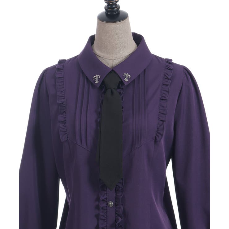 タイ付き襟金具デザインブラウス | axes femme | 詳細画像27 