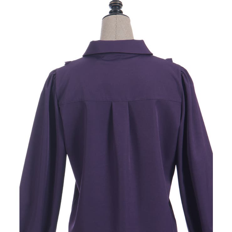 タイ付き襟金具デザインブラウス | axes femme | 詳細画像31 