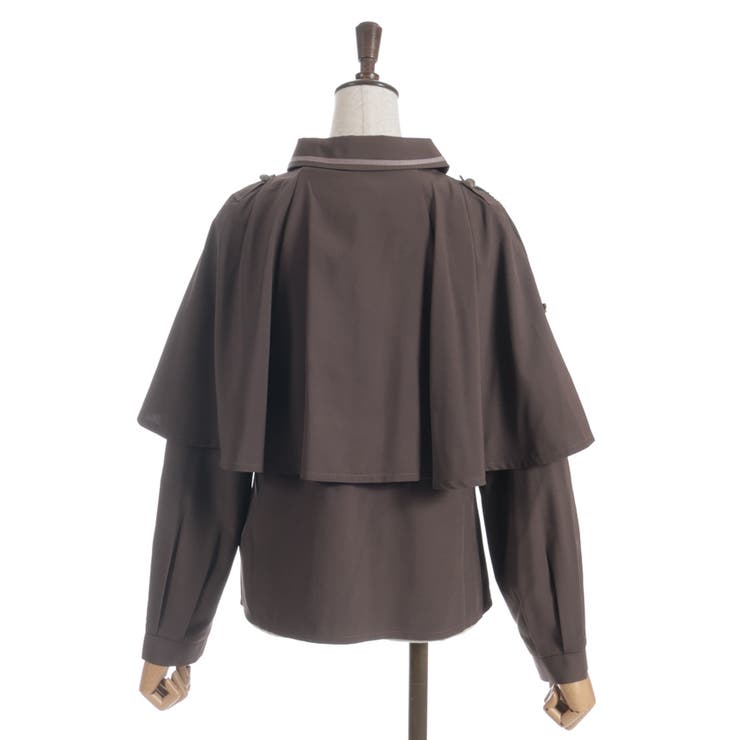 連釦×チェーン付ケープ風ブラウス | axes femme | 詳細画像28 